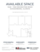 1305 Remington Rd, Schaumburg, IL à louer Plan d’étage– Image 1 sur 2