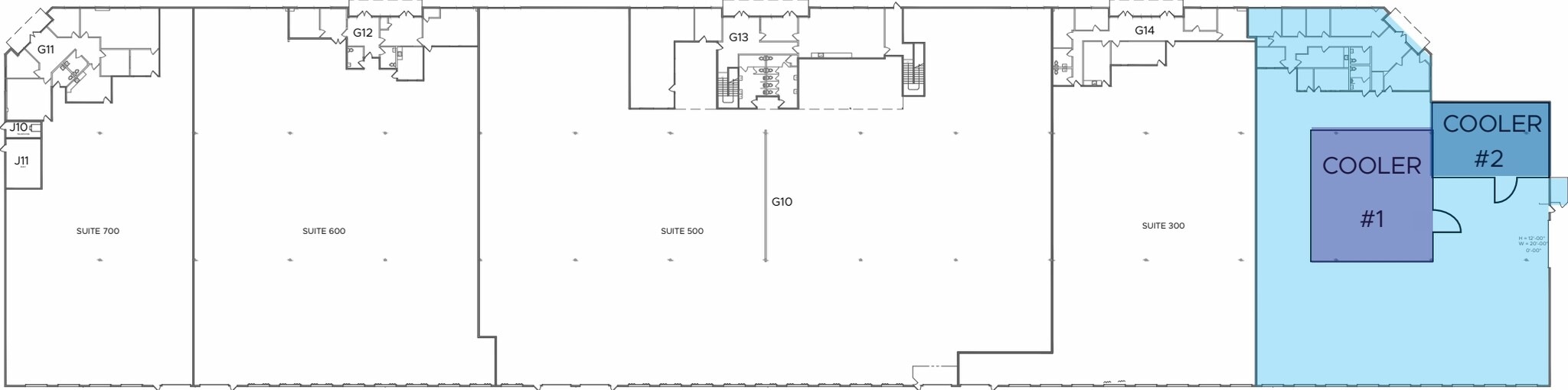 2323 Avenida Costa Este, San Diego, CA à louer Plan d’étage– Image 1 sur 2