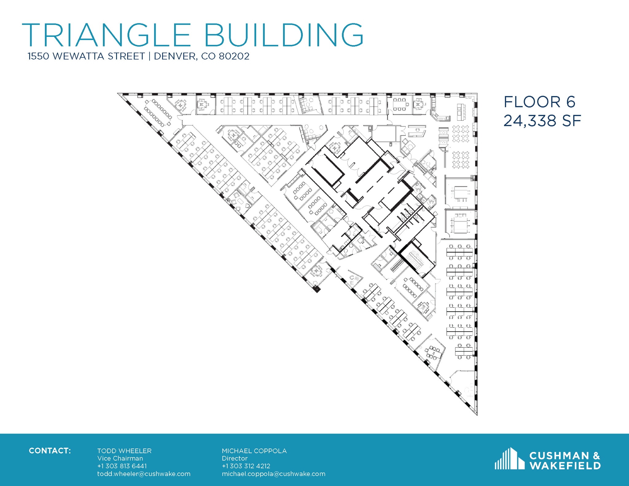 1550 Wewatta St, Denver, CO à louer Plan d’étage– Image 1 sur 23