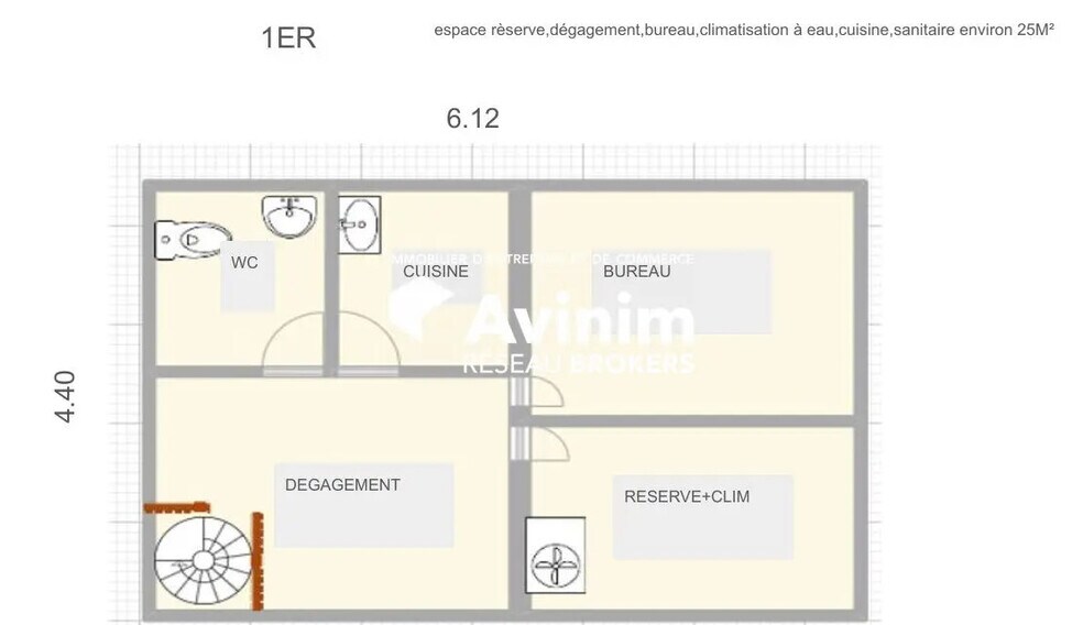 Local commercial dans Pau à louer - Plan d’étage – Image 3 sur 3