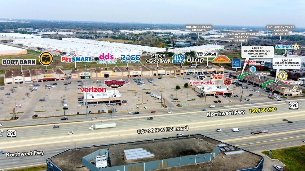 13702-13858 Northwest Fwy, Houston, TX à louer - Photo de l’immeuble – Image 2 sur 10