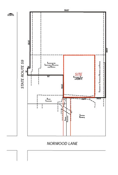ES of Route 59 N of Norwood Ln, Bartlett, IL à vendre - Plan cadastral – Image 2 sur 3