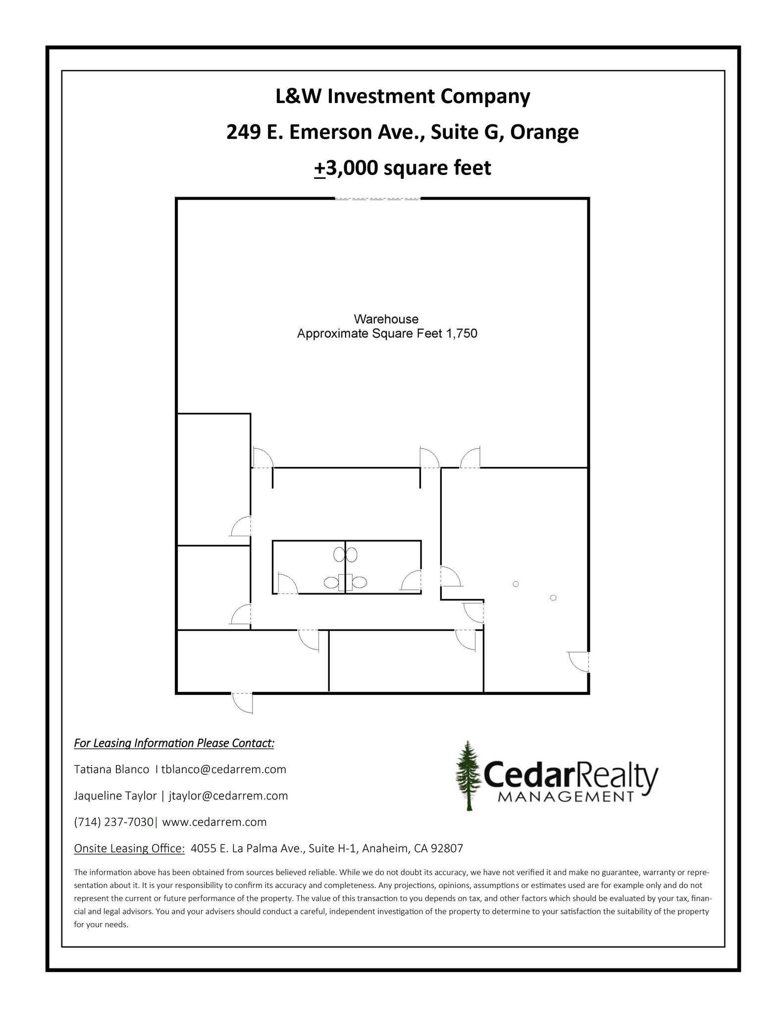 249 E Emerson Ave, Orange, CA à louer Plan de site– Image 1 sur 1