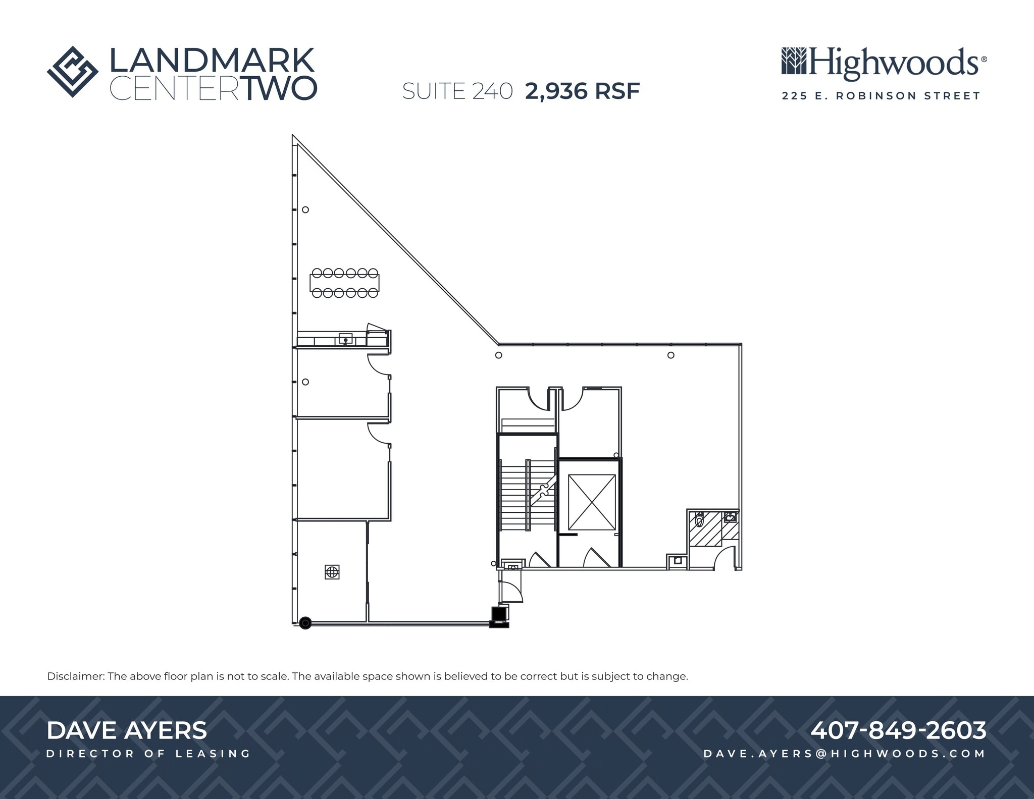 225 E Robinson St, Orlando, FL à louer Plan de site– Image 1 sur 1