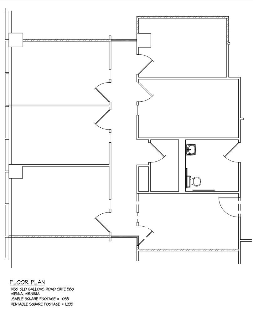 1950 Old Gallows Rd, Vienna, VA à louer Plan d’étage– Image 1 sur 1