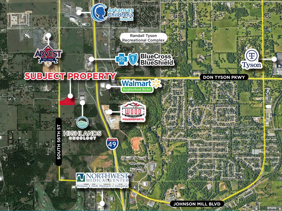 S 56th St, Springdale, AR à vendre Aérien– Image 1 sur 3