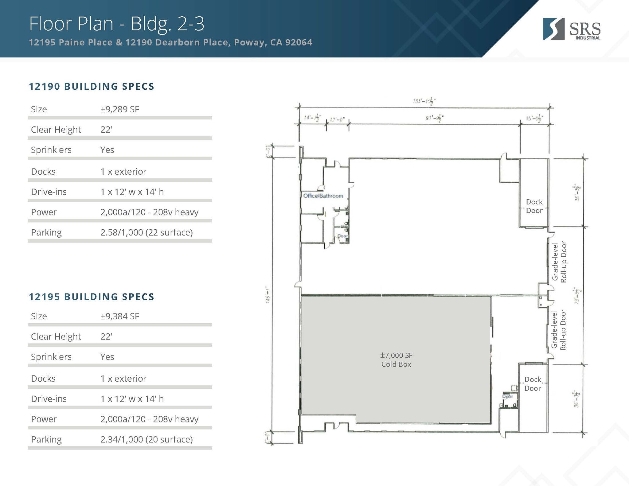 12190 Dearborn Pl, Poway, CA à louer Plan d’étage– Image 1 sur 1
