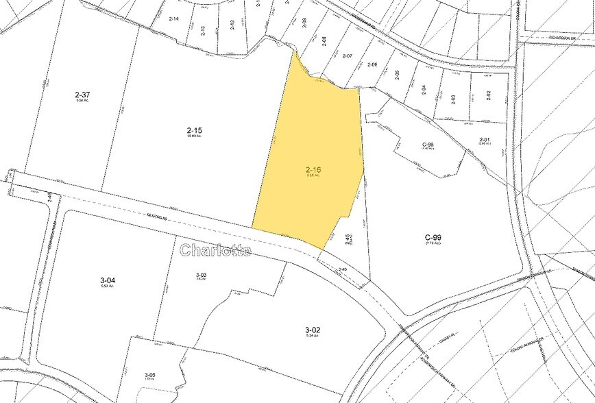 2115 Rexford Rd, Charlotte, NC à louer - Plan cadastral – Image 2 sur 12