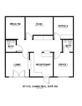 317 N El Camino Real, Encinitas, CA à louer Plan d’étage– Image 1 sur 1