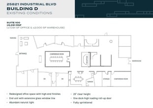 25821 Industrial Blvd, Hayward, CA à louer Plan d’étage– Image 2 sur 4