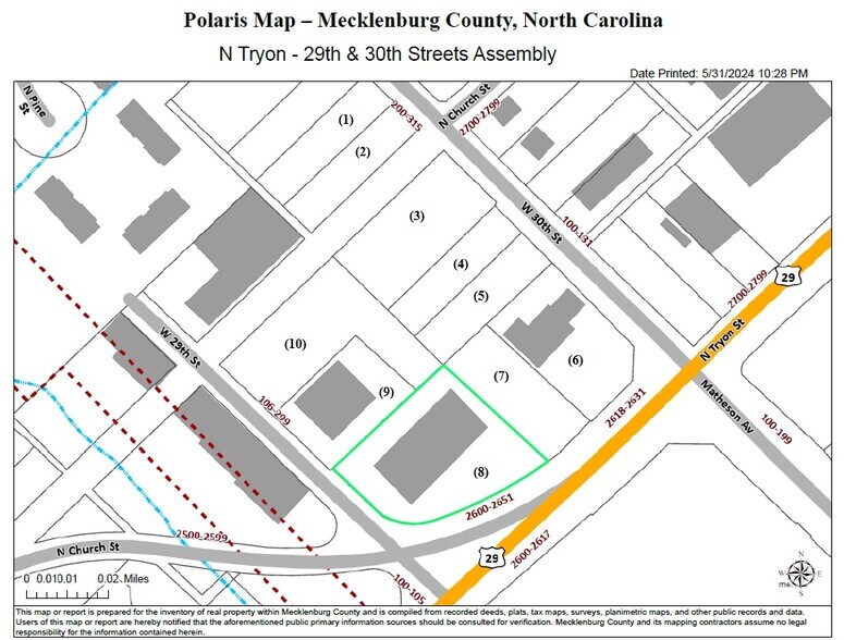 2627 N Tryon St, Charlotte, NC à louer - Plan cadastral – Image 3 sur 3