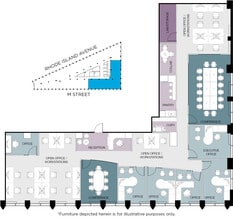 1730 Rhode Island Ave NW, Washington, DC à louer Plan d’étage– Image 1 sur 1
