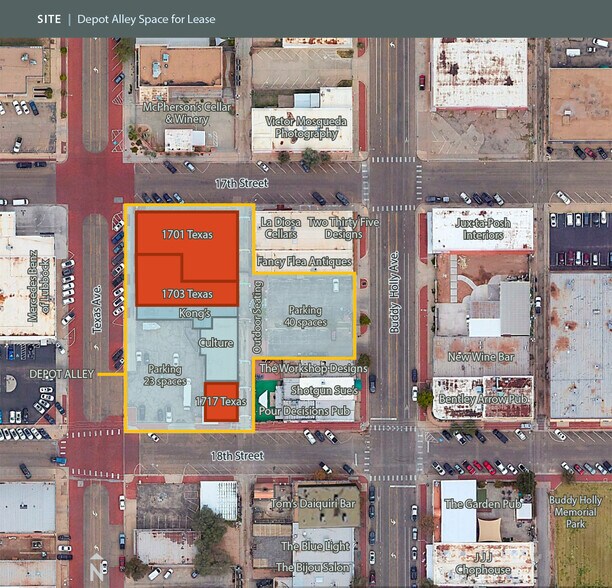 1701-1717 Texas Ave, Lubbock, TX à louer - Aérien – Image 2 sur 3