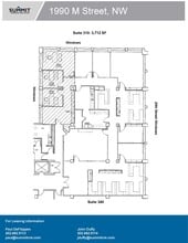 1990 M St NW, Washington, DC à louer Plan d’étage– Image 2 sur 2