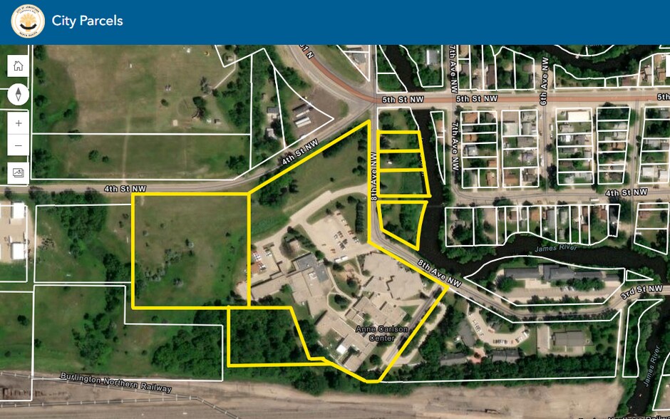 701 3rd St NW, Jamestown, ND à vendre - Aérien – Image 3 sur 3