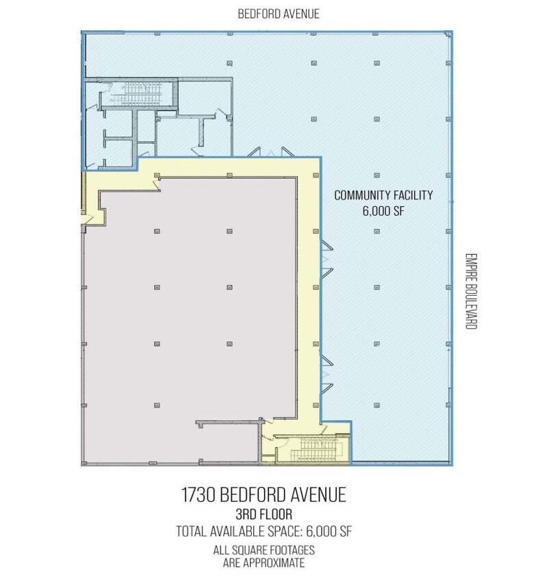 1730 Bedford Ave, Brooklyn, NY à louer Plan d’étage– Image 1 sur 1