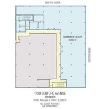 1730 Bedford Ave, Brooklyn, NY à louer Plan d’étage– Image 1 sur 1