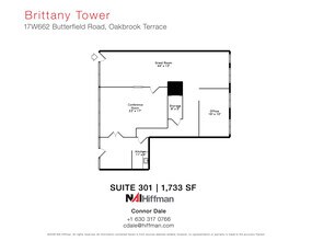 17W662 Butterfield Rd, Oakbrook Terrace, IL à louer Plan d’étage– Image 1 sur 1