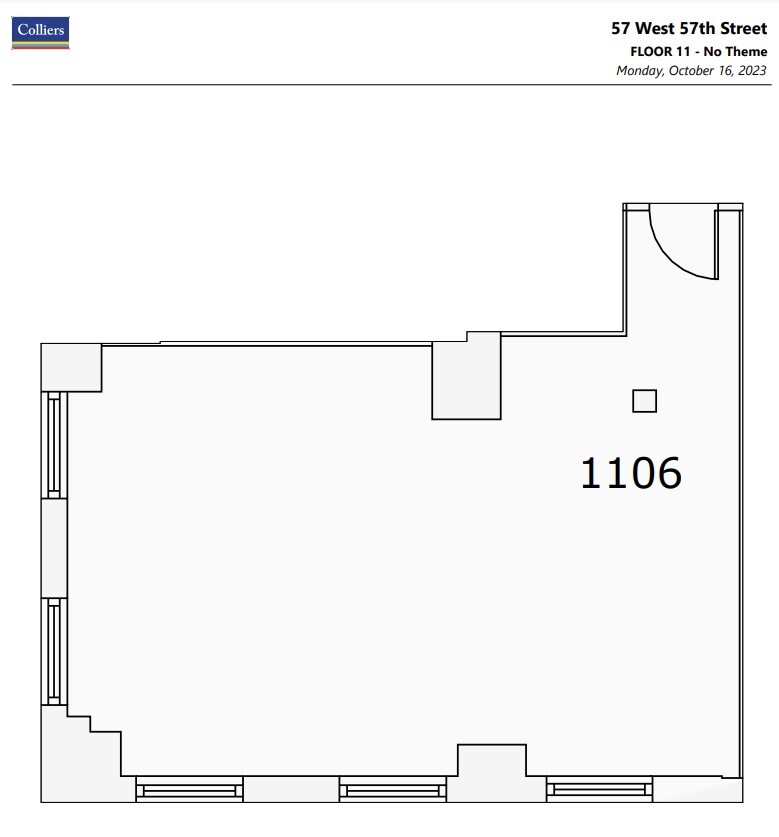 57 W 57th St, New York, NY à louer Plan d’étage– Image 1 sur 1