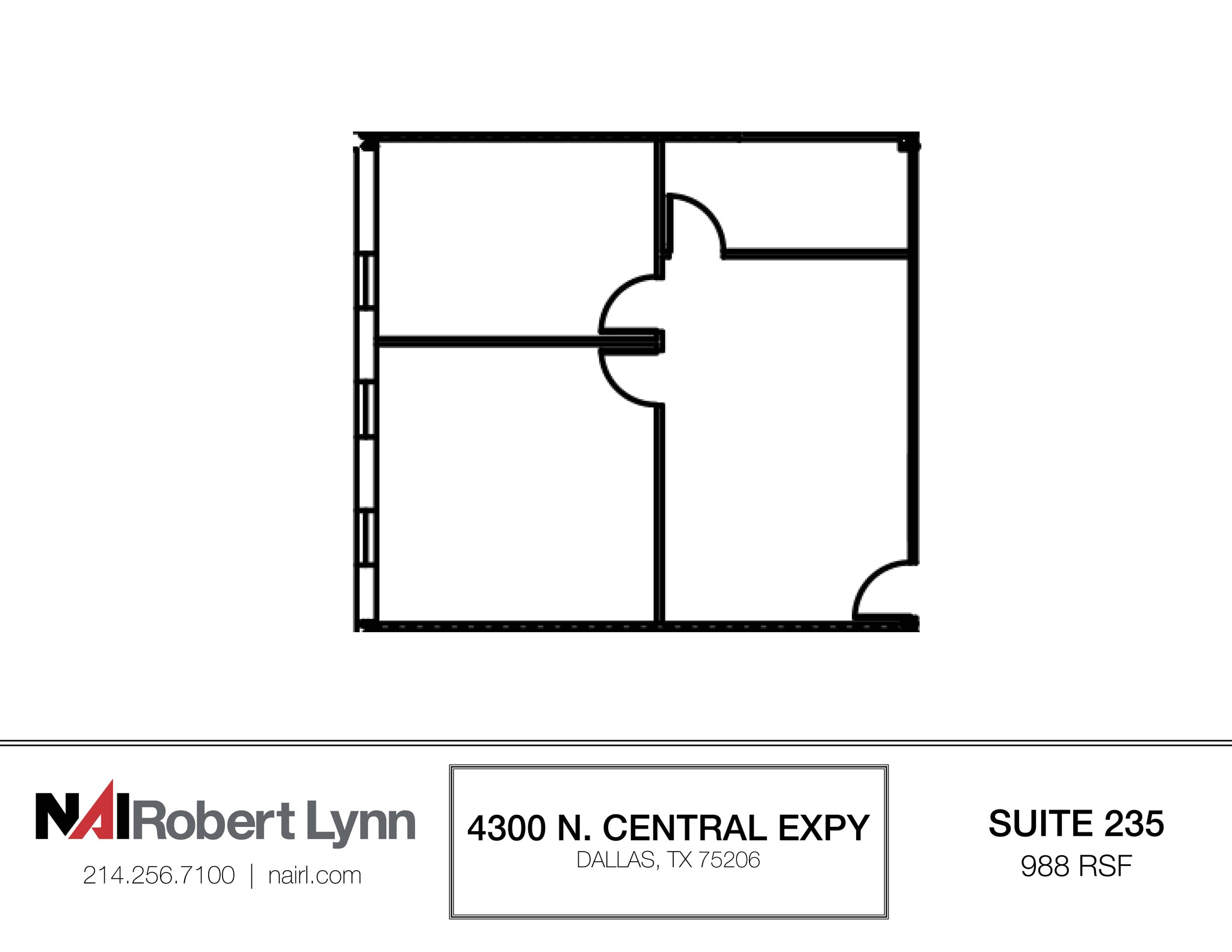 4300 N Central Expy, Dallas, TX à louer Plan d’étage– Image 1 sur 1