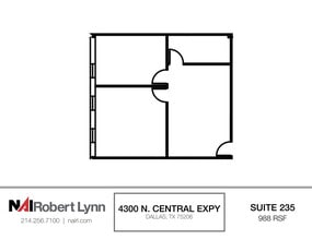 4300 N Central Expy, Dallas, TX à louer Plan d’étage– Image 1 sur 1