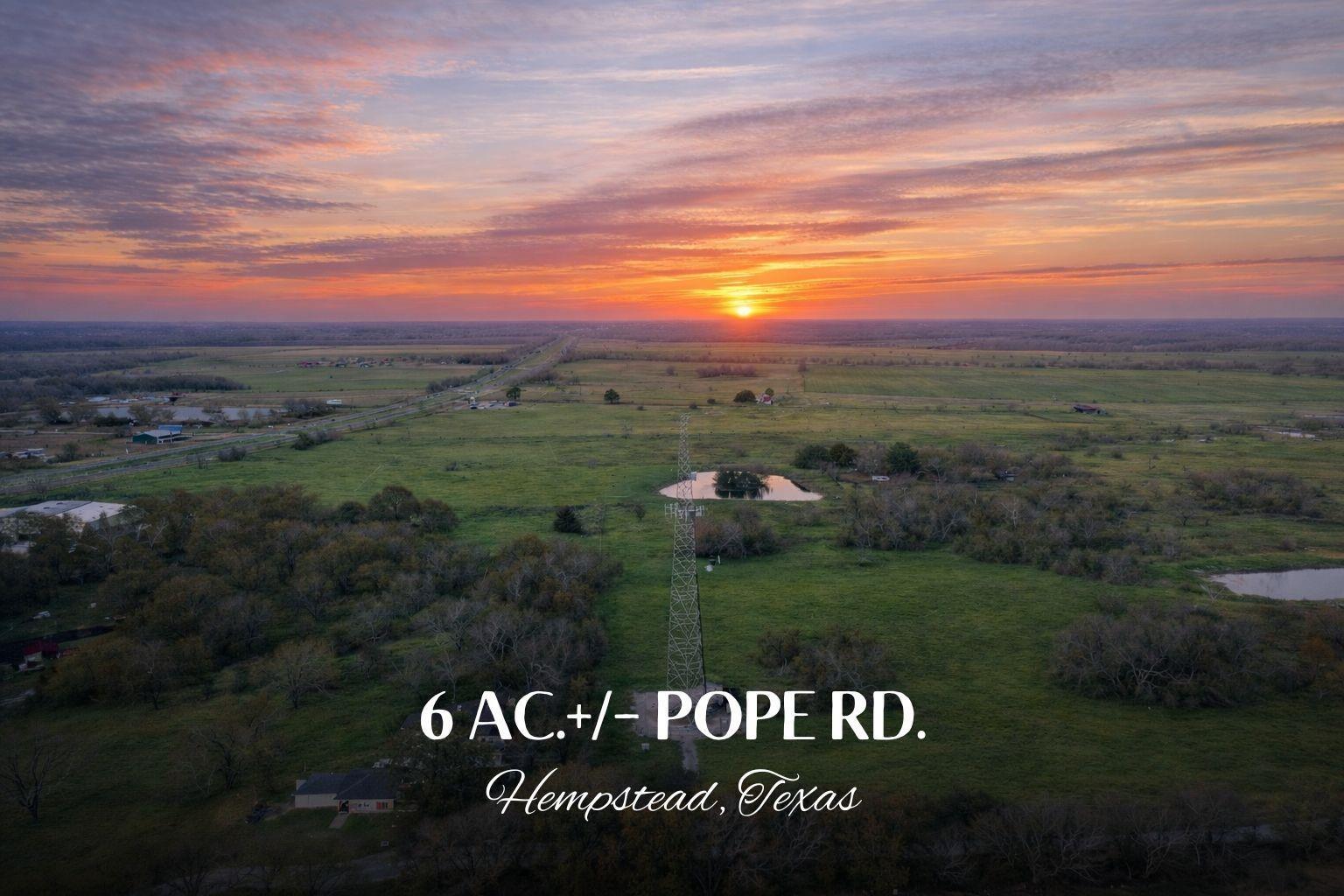 TBD 6+/- AC Pope Road, Hempstead, TX à vendre Photo principale– Image 1 sur 12