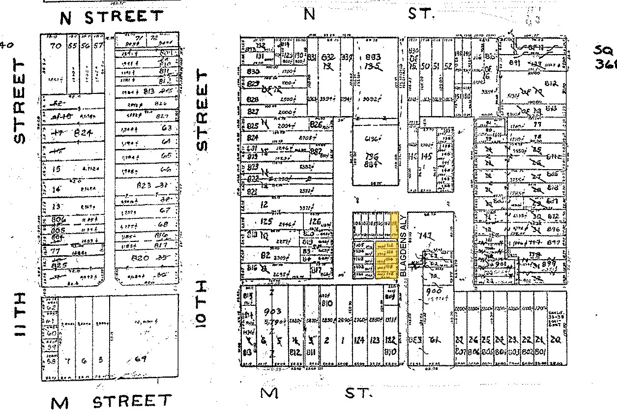 1215 Blagden Aly NW, Washington, DC à vendre Plan cadastral– Image 1 sur 3