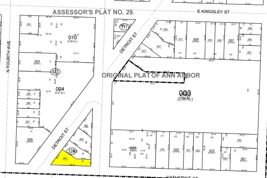 300 Detroit St, Ann Arbor, MI à vendre - Plan cadastral – Image 3 sur 3