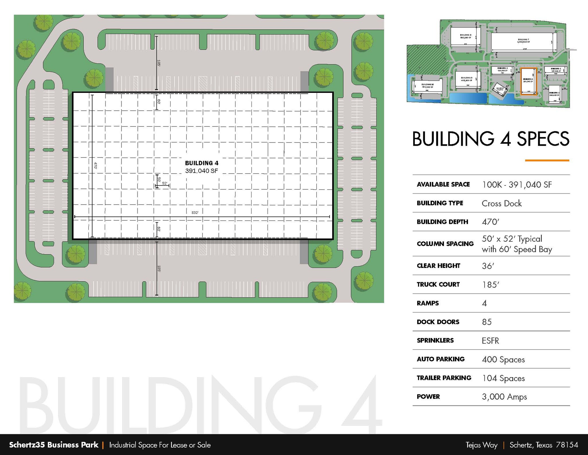 Tejas Way, Schertz, TX à louer Plan de site– Image 1 sur 3
