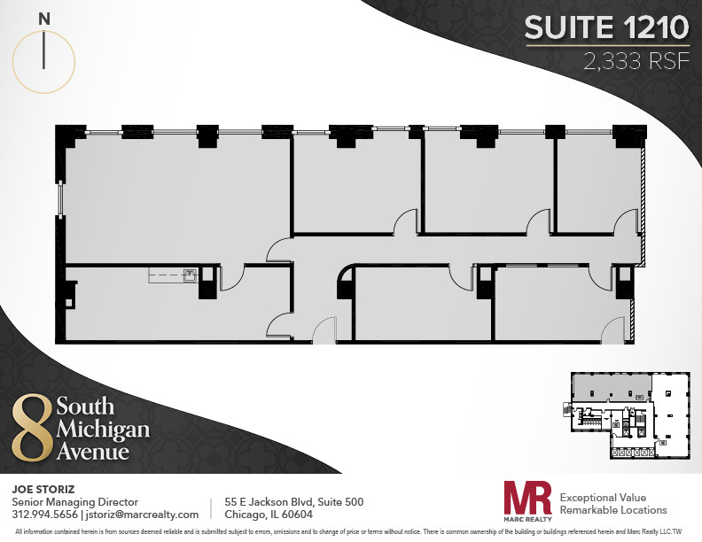 8 S Michigan Ave, Chicago, IL à louer Plan d’étage– Image 1 sur 1