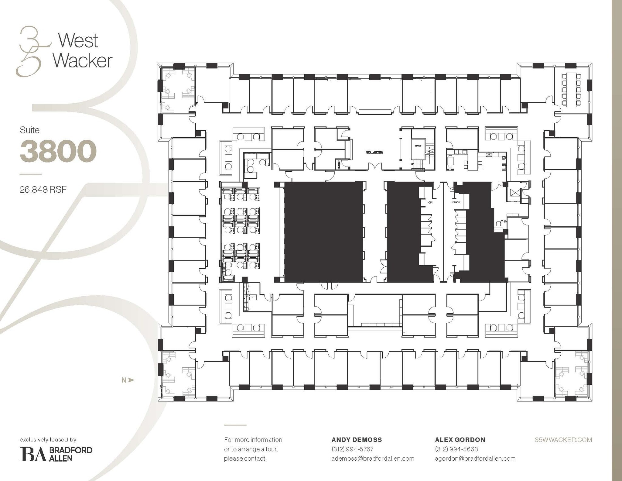 35 W Wacker Dr, Chicago, IL à louer Plan d’étage– Image 1 sur 4