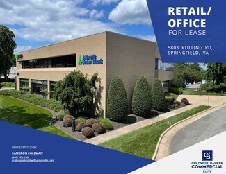 Plus de détails pour 5803 Rolling Rd, Springfield, VA - Bureau, Bureau/Local commercial à louer