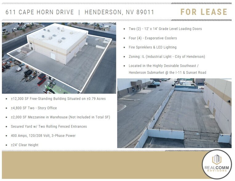 611 Cape Horn Dr, Henderson, NV à louer - Photo de l’immeuble – Image 2 sur 6