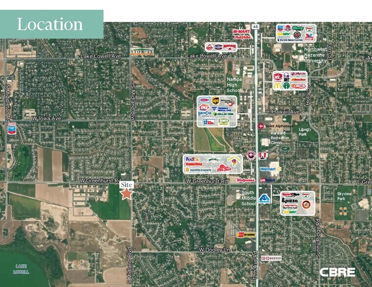 SWC Greenhurst and Midland Blvd, Nampa, ID à vendre - Photo de l’immeuble – Image 2 sur 2