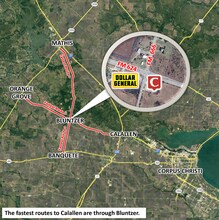 5459 FM 624, Bluntzer, TX - Vue aérienne  vue de carte