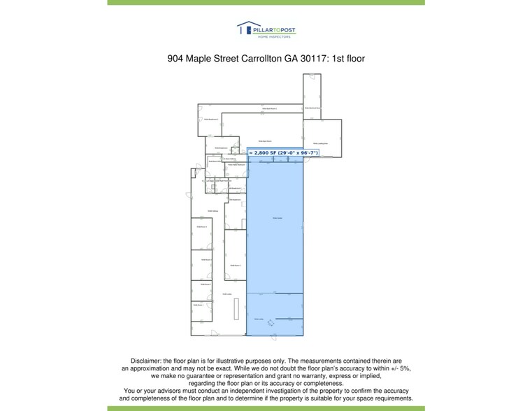 904 Maple St, Carrollton, GA à louer - Plan d’étage – Image 3 sur 4