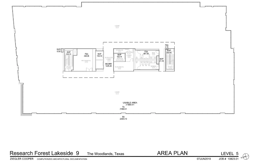 9709 Lakeside Blvd, The Woodlands, TX à louer Plan d’étage– Image 1 sur 1