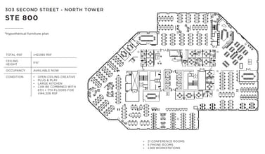 303 2nd St, San Francisco, CA à louer Plan d’étage– Image 1 sur 1