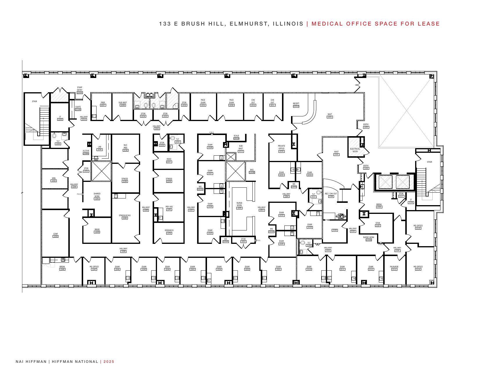 133 E Brush Hill Rd, Elmhurst, IL à louer Plan d’étage– Image 1 sur 1