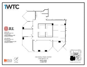 1 World Trade Ctr, Long Beach, CA à louer Plan d’étage– Image 1 sur 1