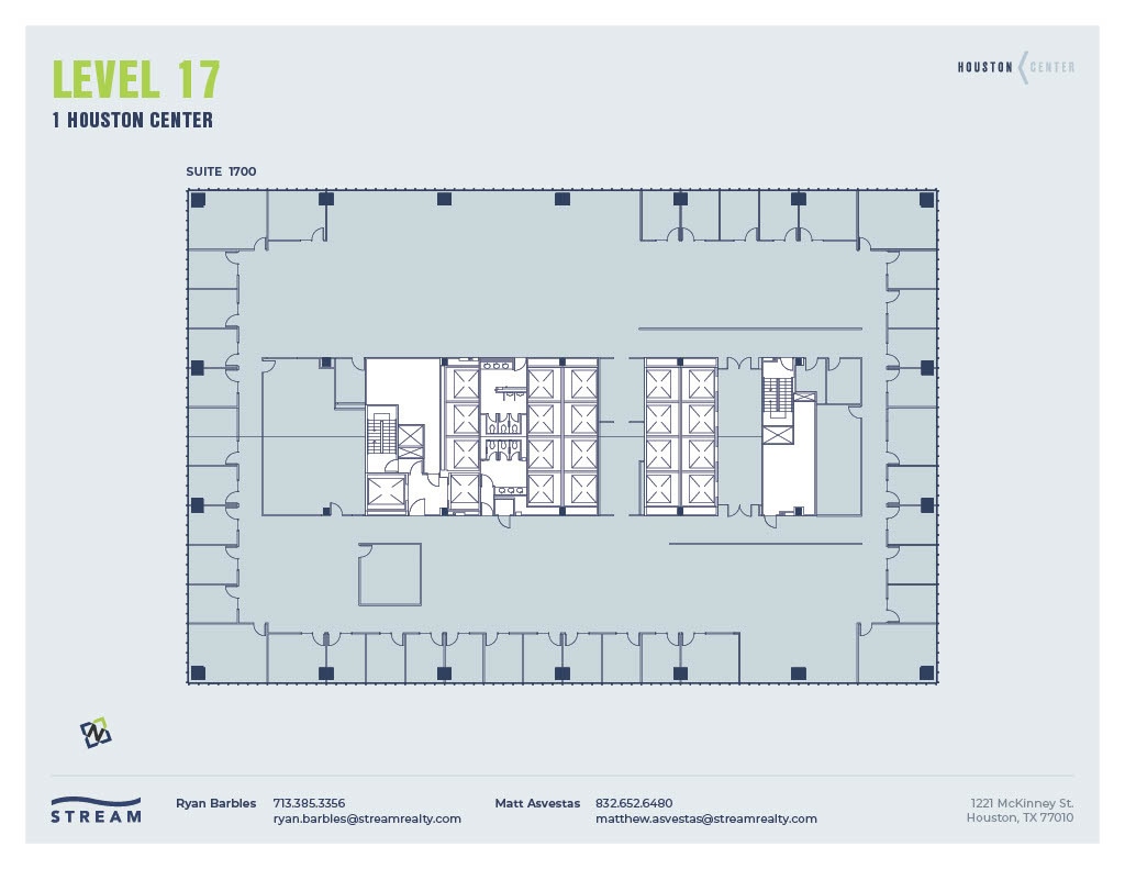 1221 McKinney St, Houston, TX à louer Plan d’étage– Image 1 sur 1