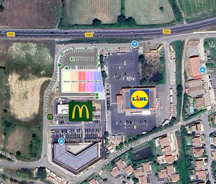 Local commercial dans Langlade à louer - Plan d’étage – Image 2 sur 3