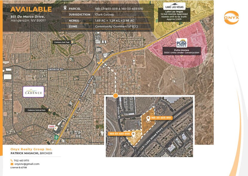 Lake Mead Pkwy and Olsen, Henderson, NV à vendre - Photo de l’immeuble – Image 1 sur 7