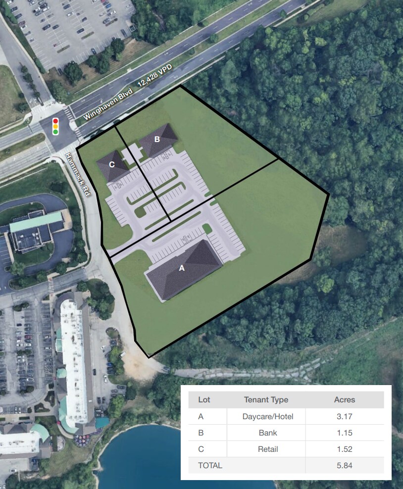 SEC Winghaven Blvd. & Hammack Rd, O'Fallon, MO à louer Plan de site– Image 1 sur 6