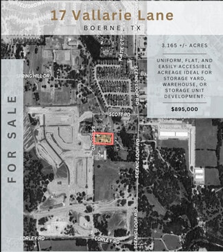 Plus de détails pour 17 Vallerie Ln, Boerne, TX - Terrain à vendre
