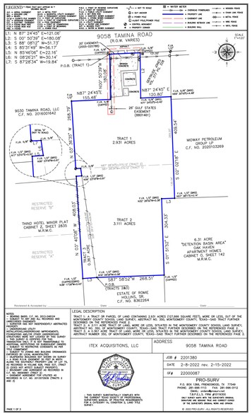 9058 Tamina Rd, Shenandoah, TX à vendre - Plan de site – Image 3 sur 3