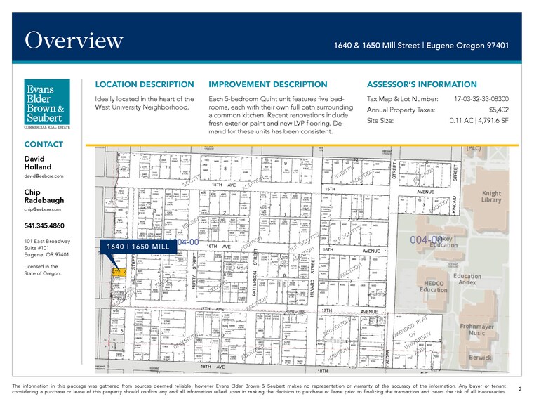 1640-1650 Mill St, Eugene, OR à vendre - Photo de l’immeuble – Image 3 sur 17