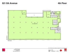 521 Fifth Ave, New York, NY à louer Plan d’étage– Image 2 sur 2