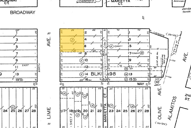 700 E Broadway, Long Beach, CA à louer - Plan cadastral – Image 2 sur 21