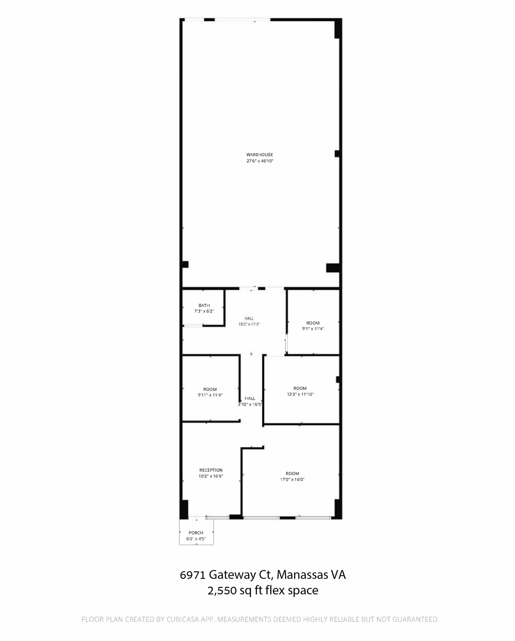 6957-6997 Gateway Ct, Manassas, VA à louer Plan d’étage– Image 1 sur 1